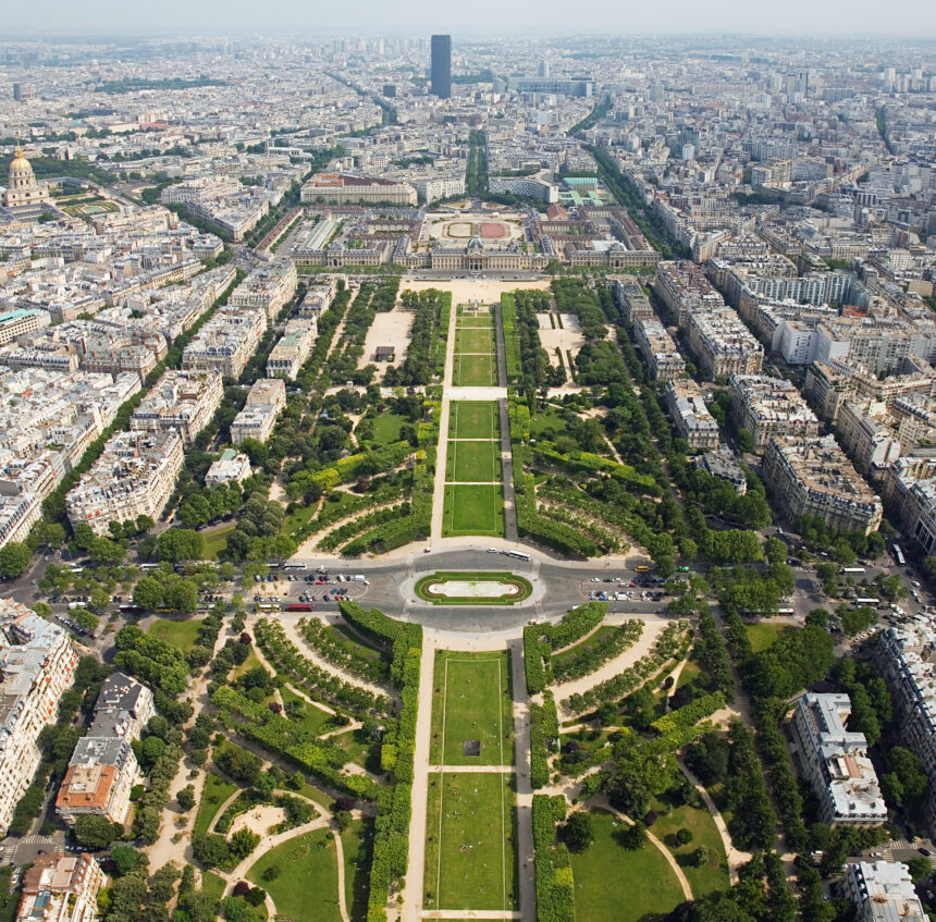 Paris Eiffel Tower street photo illustrating France's economy