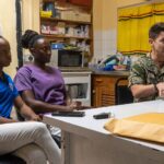 Survivorship care consultation between a doctor and a cancer patient