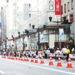 Tokyo street traffic Japan photo illustrating Waymo robotaxi